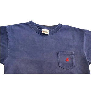 Walt Disney World Mickey Mouse Pocket T-Shirt Men’s L Embroidered Classic 90s